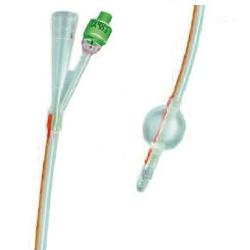 CATETERE FOLEY IN SILICONE TRASPARENTE A 2 VIE CON PALLONCINO 5-10ML DIAMETRO CH14 4,66MM LUNGHEZZA 40CM - Farmacia Murachelli Di Putelli dr. Giovanni