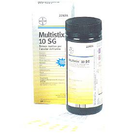 STRISCIA REATTIVA MULTITEST MULTISTIX 10SG 25 PEZZI - Farmacia Murachelli Di Putelli dr. Giovanni