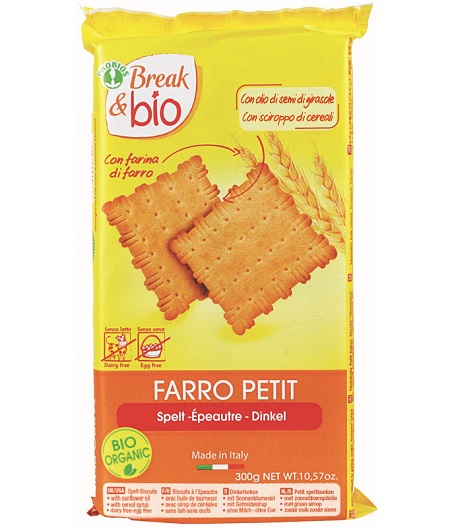 BREAK & BIO BISCOTTI FARRO PETIT 100% 300 G SENZA UOVA - Farmacia Murachelli Di Putelli dr. Giovanni
