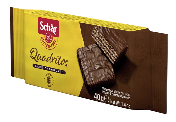 SCHAR QUADRITOS WAFER CON CACAO RICOPERTI DI CIOCCOLATO FONDENTE 40 G - Farmacia Murachelli Di Putelli dr. Giovanni