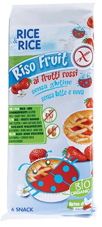 RICE&RICE RISO FRUIT FRUTTI ROSSI 6 X 33 G SENZA UOVA - Farmacia Murachelli Di Putelli dr. Giovanni