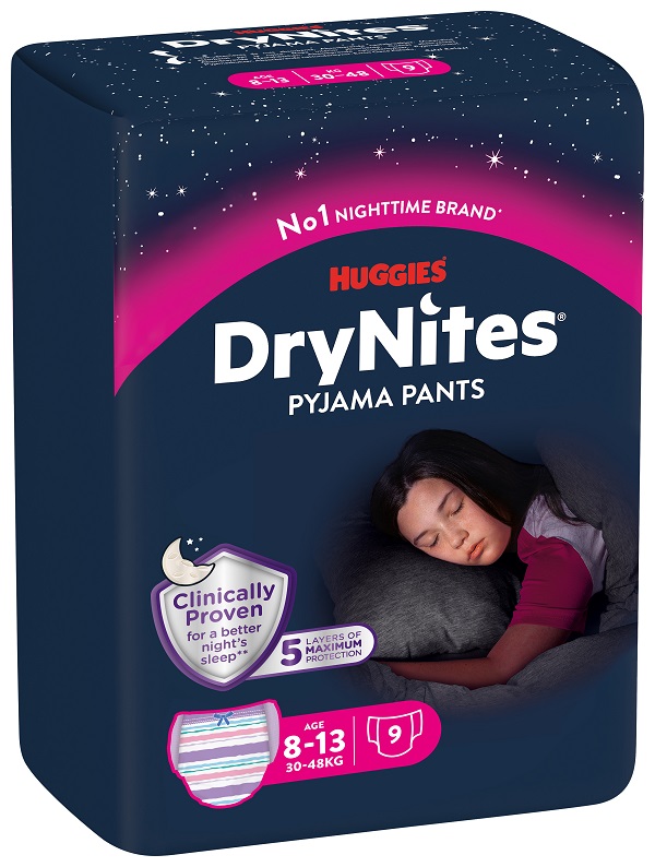 PANNOLINO HUGGIES DRYNITES 8/13 ANNI GIRL L 30/48KG 9 PEZZI - Farmacia Murachelli Di Putelli dr. Giovanni