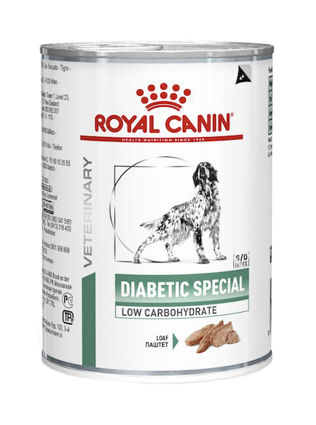 VETERINARY HEALTH NUTRITION WET DOG DIABETIC SPECIAL LOW CARBOHYDRATE 410 G - Farmacia Murachelli Di Putelli dr. Giovanni