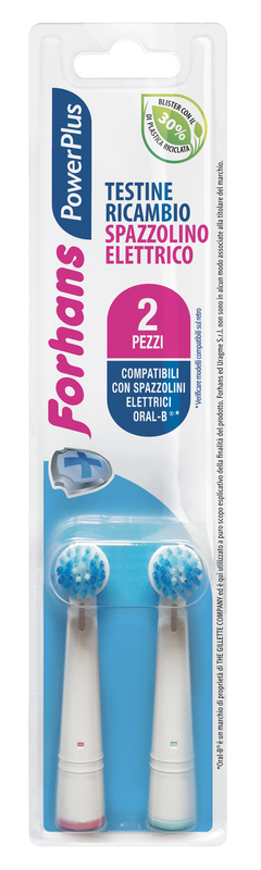 FORHANS POWER PLUS TESTINA 2 PEZZI RICAMBIO - Farmacia Murachelli Di Putelli dr. Giovanni