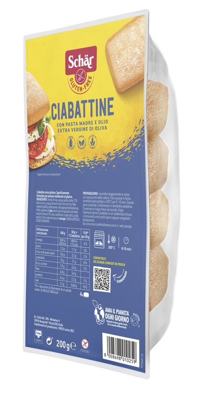 SCHAR CIABATTINA 200 G - Farmacia Murachelli Di Putelli dr. Giovanni