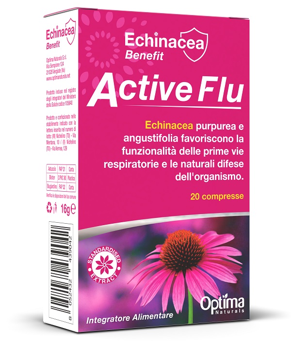 ECHINACEA BENEFIT ACTIVE FLU 20 COMPRESSE DA 800 MG - Farmacia Murachelli Di Putelli dr. Giovanni