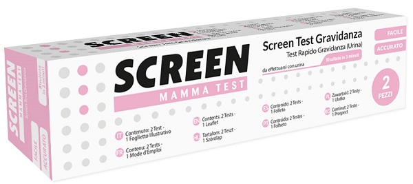 SCREEN TEST ORMONE HCG GRAVIDANZA NELL'URINA SCREEN TEST HCG 2 PEZZI - Farmacia Murachelli Di Putelli dr. Giovanni