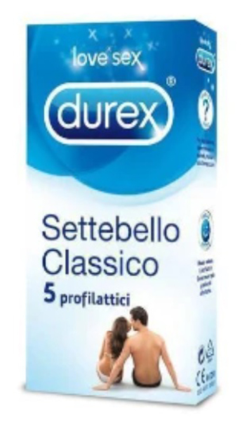 PROFILATTICO DUREX SETTEBELLO CLASSICO 5 PEZZI - Farmacia Murachelli Di Putelli dr. Giovanni