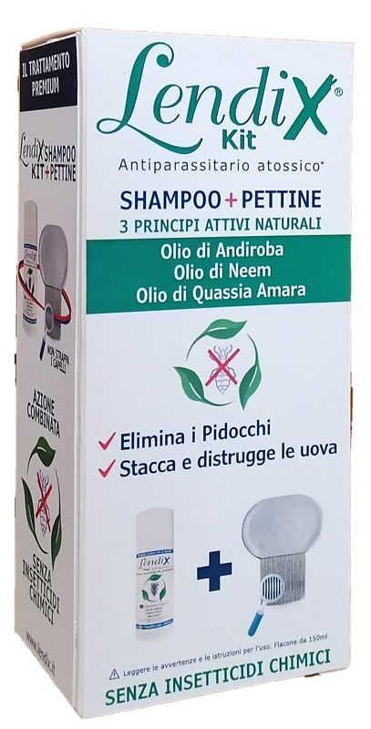LENDIX KIT SHAMPOO 150ML + PETTINE PREMIUM ANTIPIDOCCHI - Farmacia Murachelli Di Putelli dr. Giovanni