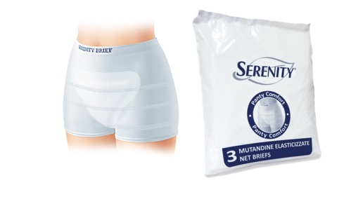 MUTANDINA A RETE PER INCONTINENZA SERENITY PANTY COMFORT S 3 PEZZI - Farmacia Murachelli Di Putelli dr. Giovanni