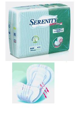 PANNOLONE PER INCONTINENZA SAGOMATO SERENITY SOFTDRY+ ALOE MAXI 30 PEZZI - Farmacia Murachelli Di Putelli dr. Giovanni