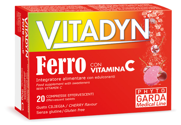 VITADYN FERRO + VITAMINA C 20 COMPRESSE EFFERVESCENTI - Farmacia Murachelli Di Putelli dr. Giovanni