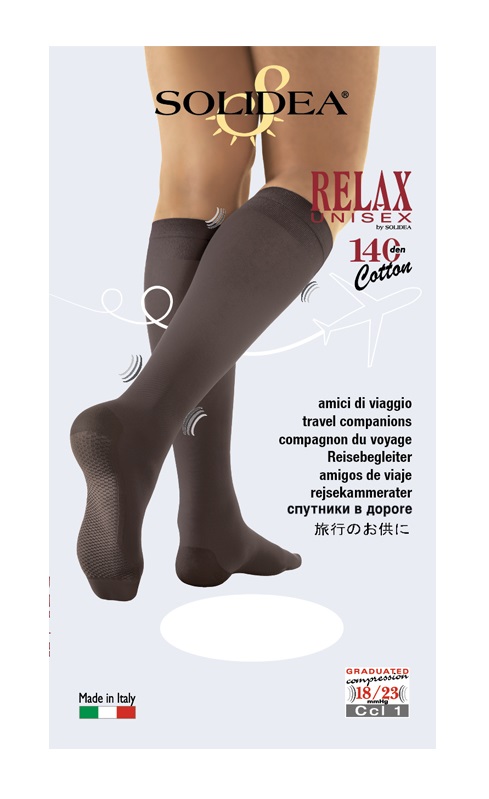 RELAX UNISEX 140 GAMBALETTO COTTON NERO 5 XXL - Farmacia Murachelli Di Putelli dr. Giovanni