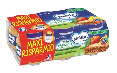 MELLIN OMOGENEIZZATO MELA BANANA 100 G 6 PEZZI - Farmacia Murachelli Di Putelli dr. Giovanni