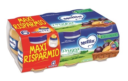 MELLIN OMOGENEIZZATO PRUGNA MELA 100 G 6 PEZZI - Farmacia Murachelli Di Putelli dr. Giovanni