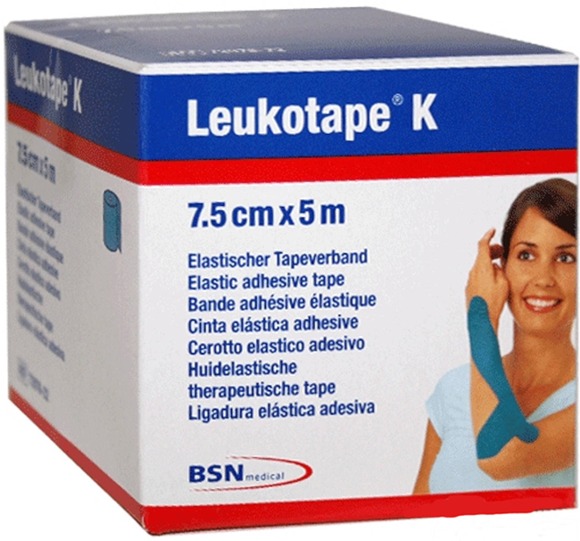 BENDA ADESIVA LEUKOTAPE K PER TAPING FISIOTERAPICO LARGHEZZA 7,5 CM LUNGHEZZA 5 M COLOR ROSSO IN ROTOLO - Farmacia Murachelli Di Putelli dr. Giovanni