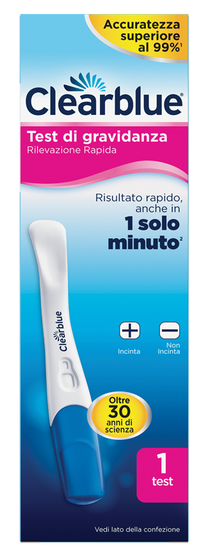 TEST DI GRAVIDANZA CLEARBLUE RILEVAZIONE RAPIDA 1 PEZZO - Farmacia Murachelli Di Putelli dr. Giovanni