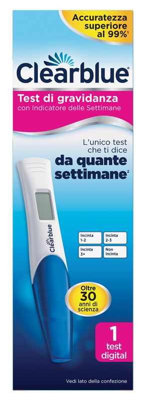 TEST DI GRAVIDANZA CLEARBLUE CON INDICATORE DELLE SETTIMANE 1 PEZZO - Farmacia Murachelli Di Putelli dr. Giovanni