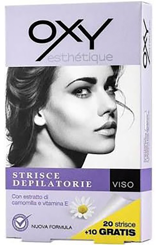 OXY STRISCE DEPILATORIE VISO 20 PEZZI - Farmacia Murachelli Di Putelli dr. Giovanni