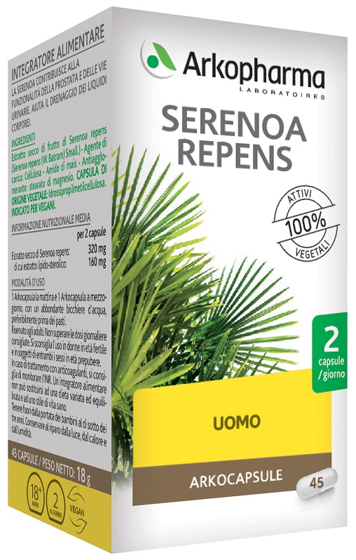 SERENOA REPENS 45 CAPSULE - Farmacia Murachelli Di Putelli dr. Giovanni