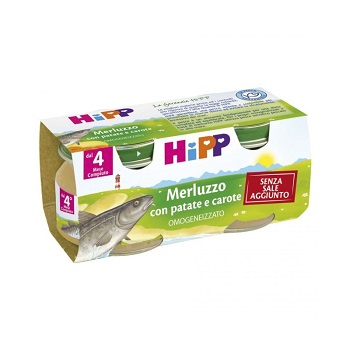 HIPP OMOGENEIZZATO MERLUZZO CAROTE PATATE 2X80 G - Farmacia Murachelli Di Putelli dr. Giovanni