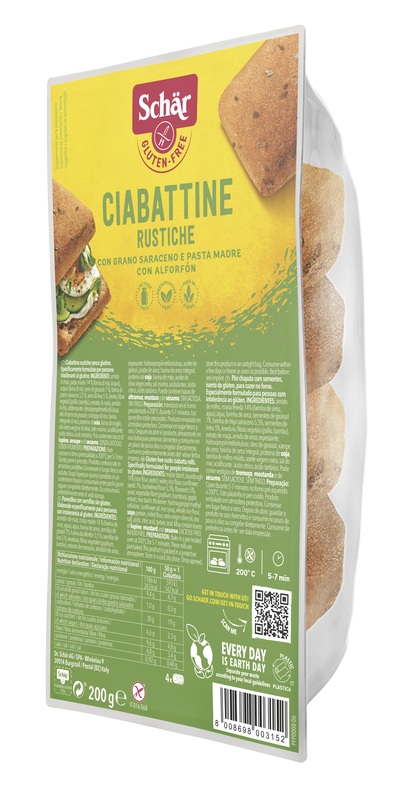 SCHAR CIABATTINE RUSTICHE SENZA LATTOSIO 200 G - Farmacia Murachelli Di Putelli dr. Giovanni