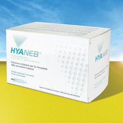 SOLUZIONE IPERTONICA DA NEBULIZZARE HYANEB SODIO CLORURO 7%  ACIDO IALURONICO 0,1% 30 FIALE 5 ML - Farmacia Murachelli Di Putelli dr. Giovanni