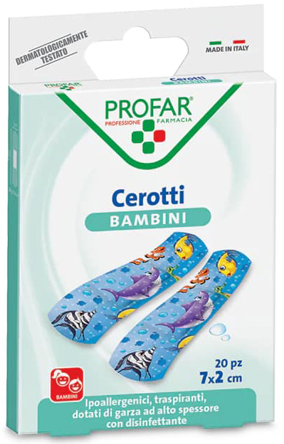 CEROTTO BAMBINI 7X2 CM 20 PEZZI PROFAR - Farmacia Murachelli Di Putelli dr. Giovanni