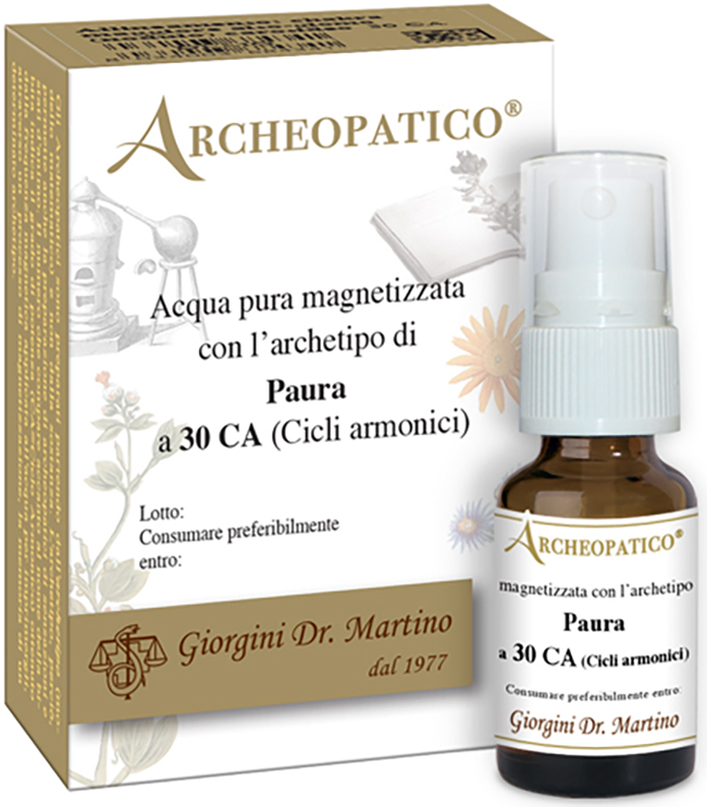 ARCHEOPATICO ACQUA PURA MAGNETIZZATA CON ARCHETIPO PAURA A 30 CICLI ARMONICI 10 ML - Farmacia Murachelli Di Putelli dr. Giovanni