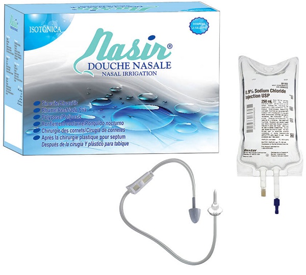 NASIR DOCCIA NASALE CON SOLUZIONE FISIOLOGICA ISOTONICA 6 SACCHE 500 ML + 1 BLISTER - Farmacia Murachelli Di Putelli dr. Giovanni