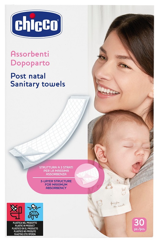 CHICCO ASSORBENTI PROTECTION POSTPARTO 30 PEZZI - Farmacia Murachelli Di Putelli dr. Giovanni