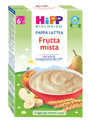HIPP BIO PAPPA LATTEA FRUTTA MISTA 250 G - Farmacia Murachelli Di Putelli dr. Giovanni