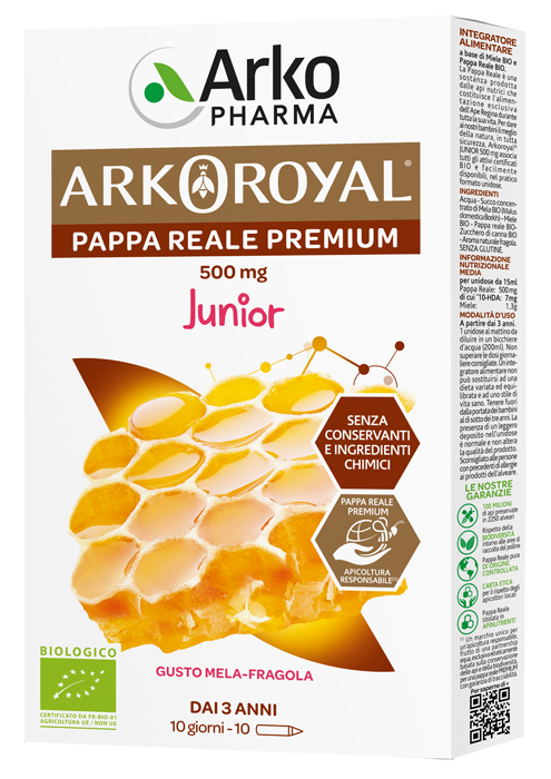 ARKOROYAL PAPPA REALE BIOLOGICA 500 MG 10 UNICA DOSE - Farmacia Murachelli Di Putelli dr. Giovanni