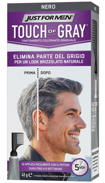 JUST FOR MEN TOUCH OF GRAY NERO 40 G - Farmacia Murachelli Di Putelli dr. Giovanni