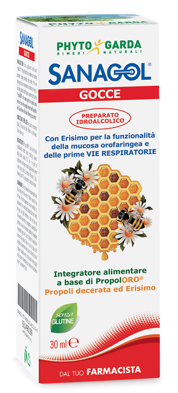 SANAGOL GOCCE PROPOLI ESTRATTO IDROALCOLICO 30 ML - Farmacia Murachelli Di Putelli dr. Giovanni