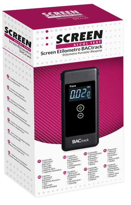 SCREEN ALCOL TEST SCREEN ETILOMETRO BACTRACK - Farmacia Murachelli Di Putelli dr. Giovanni