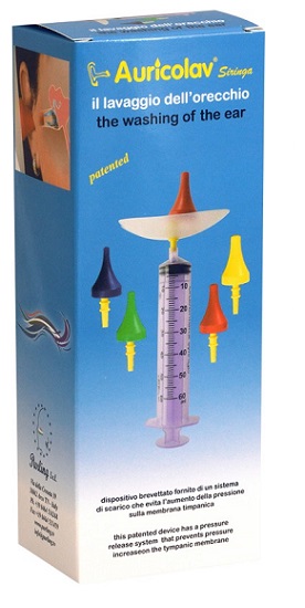SIRINGA AURICOLAV PER LAVAGGIO AURICOLARE 1 SIRINGA + 4 DISPOSITIVI AURICOLARI - Farmacia Murachelli Di Putelli dr. Giovanni