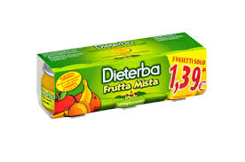 DIETERBA OMOGENEIZZATO FRUTTA MISTA 3 PEZZI 80 G - Farmacia Murachelli Di Putelli dr. Giovanni