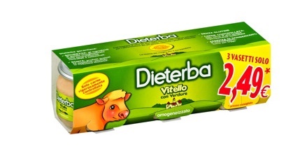 DIETERBA OMOGENEIZZATO VITELLO 3 PEZZI 80 G - Farmacia Murachelli Di Putelli dr. Giovanni
