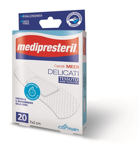 CEROTTO MEDIO MEDIPRESTERIL DELICATO TNT 7X2CM 20 PEZZI - Farmacia Murachelli Di Putelli dr. Giovanni