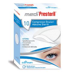 GARZA COMPRESSA OCULARE MEDIPRESTERIL ADESIVA TNT 6,5X9,5CM 10 PEZZI - Farmacia Murachelli Di Putelli dr. Giovanni