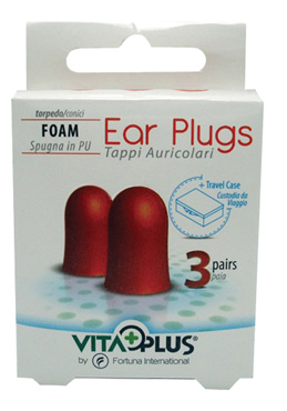 TAPPI AURICOLARI SPUGNA CONICI 3 COPPIE + CUSTODIA - Farmacia Murachelli Di Putelli dr. Giovanni