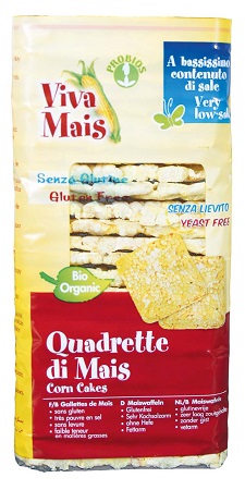VIVA MAIS QUADRETTE DI MAIS SENZA SALE E SENZA LIEVITO 130 G - Farmacia Murachelli Di Putelli dr. Giovanni