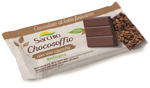 CHOCOSOFFIO BARRETTA CIOCCOLATO LATTE FINISSIMO E RISO CROCCANTE 25 G - Farmacia Murachelli Di Putelli dr. Giovanni