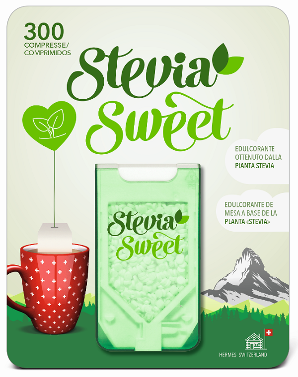 HERMESETAS STEVIA 300 COMPRESSE - Farmacia Murachelli Di Putelli dr. Giovanni