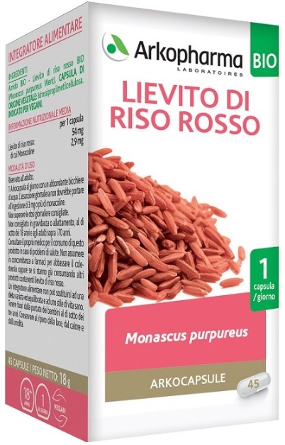 ARKO CAPSULE LIEVITO RISO ROSSO 45 CAPSULE BIO - Farmacia Murachelli Di Putelli dr. Giovanni