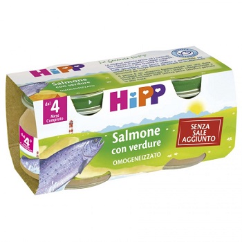 HIPP OMOGENEIZZATO SALMONE CON VERDURE 2X80 G - Farmacia Murachelli Di Putelli dr. Giovanni