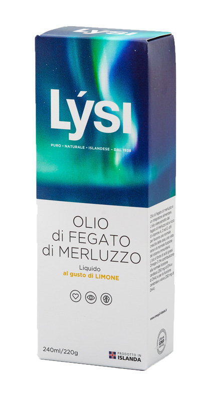 LYSI OLIO FEGATO MERLUZZO LIMONE 240 ML - Farmacia Murachelli Di Putelli dr. Giovanni
