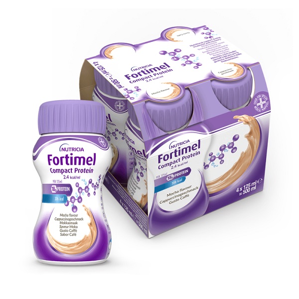 FORTIMEL COMPACT PROTEIN CAFFE' 4 BOTTIGLIE DA 125 ML - Farmacia Murachelli Di Putelli dr. Giovanni