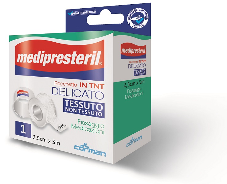 CEROTTO IN ROCCHETTO TESSUTO NON TESSUTO MEDIPRESTERIL 5X250CM - Farmacia Murachelli Di Putelli dr. Giovanni